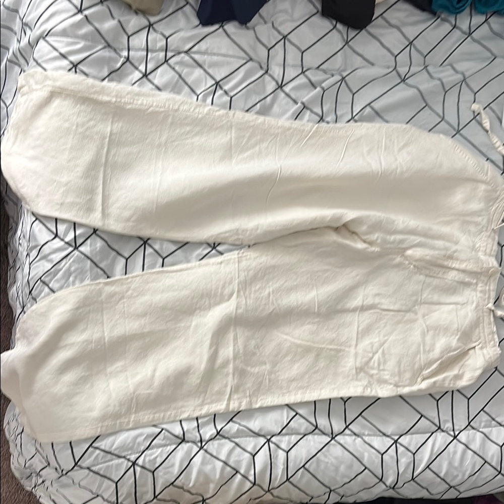 White Linen Pants